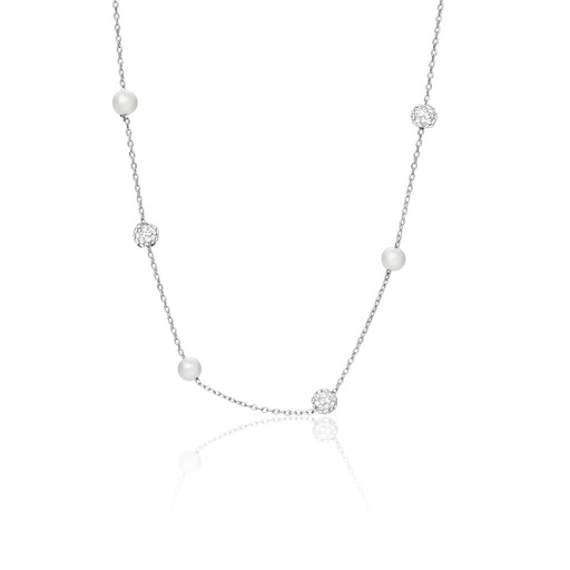 [LDE300063] Pearl Lunaire Necklace