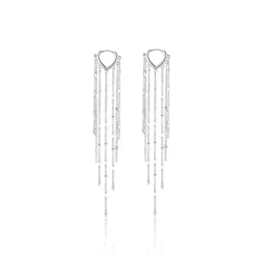 [LDE300066] De Amour Heart Dangle Earring